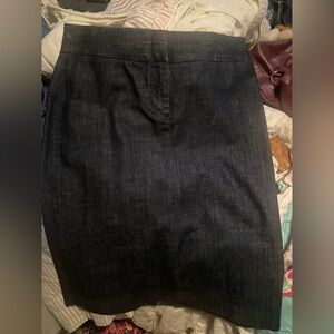 J. Crew Dark Blue Pencil Skirt Size: 10